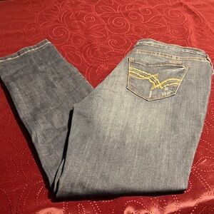 Revolution Boyfriend Denim Jeans with Yellow Accents
